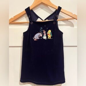 Disney
Winnie The Pooh navy Velvet/Velour
Baby Girl Dress Size 24 Months